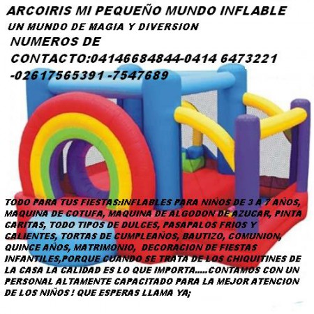 ARCOIRIS MI PEQUEÑO MUNDO INFLABLE